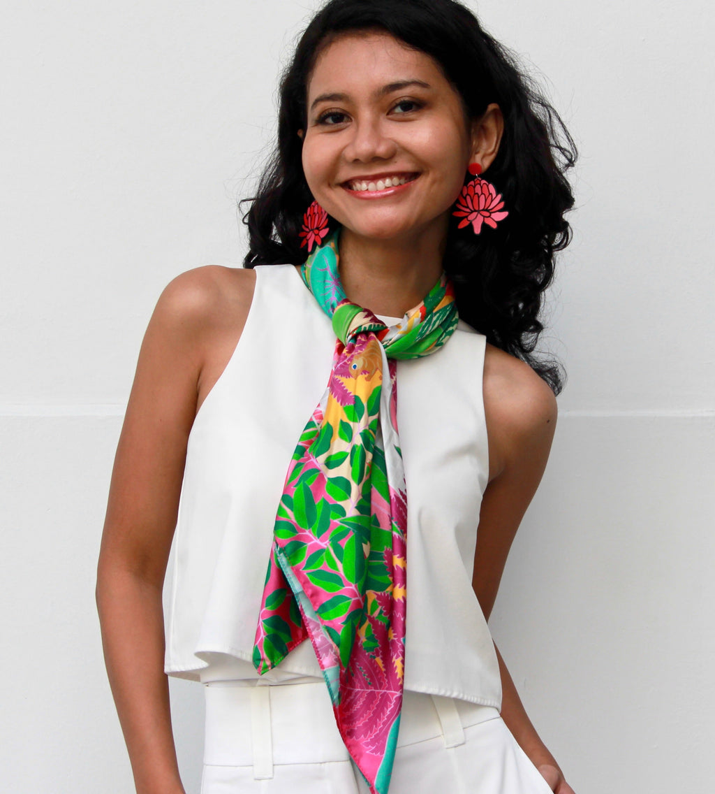 Fort Canning Hill Silk Scarf