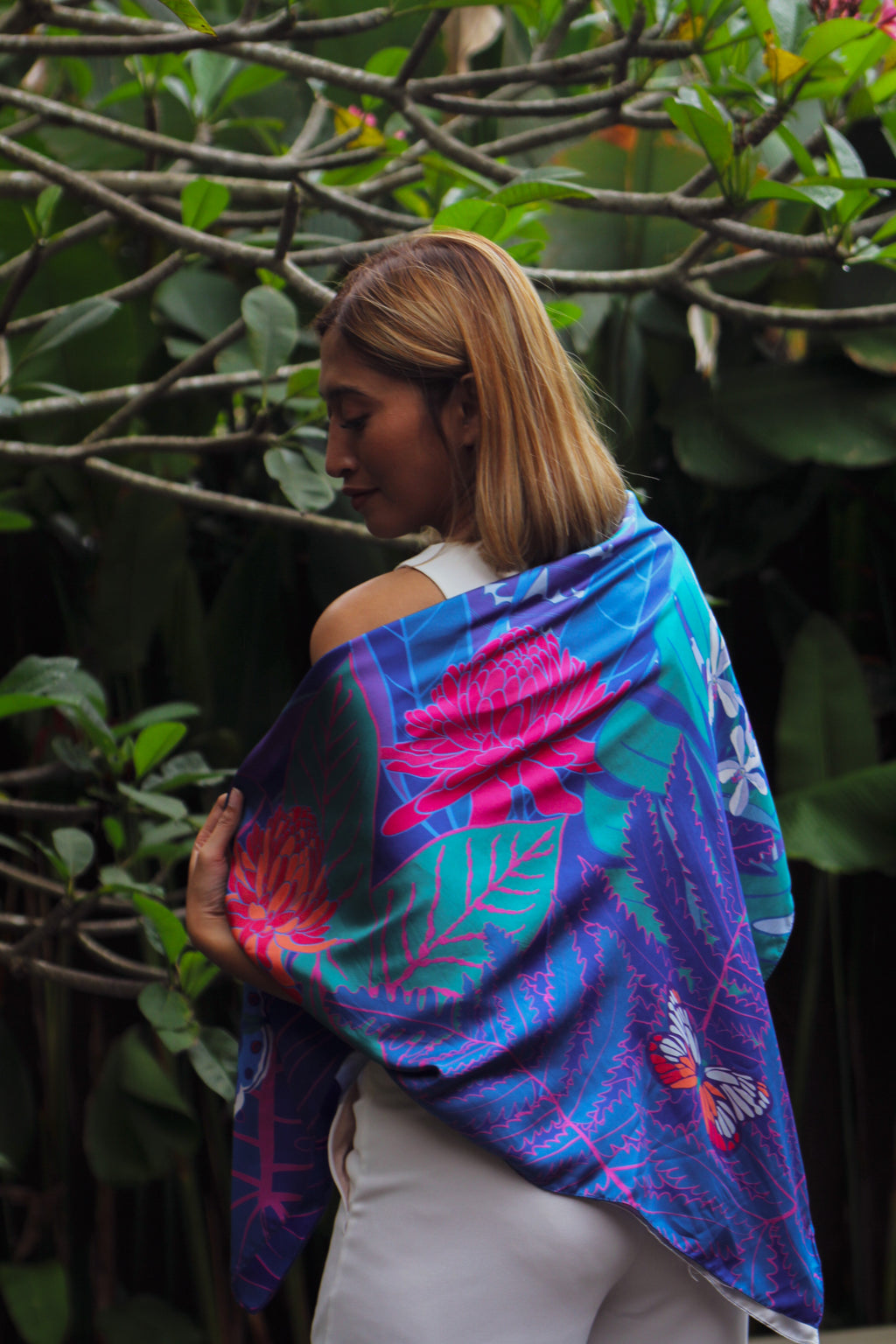 Coastal Life Premium Silk Scarf