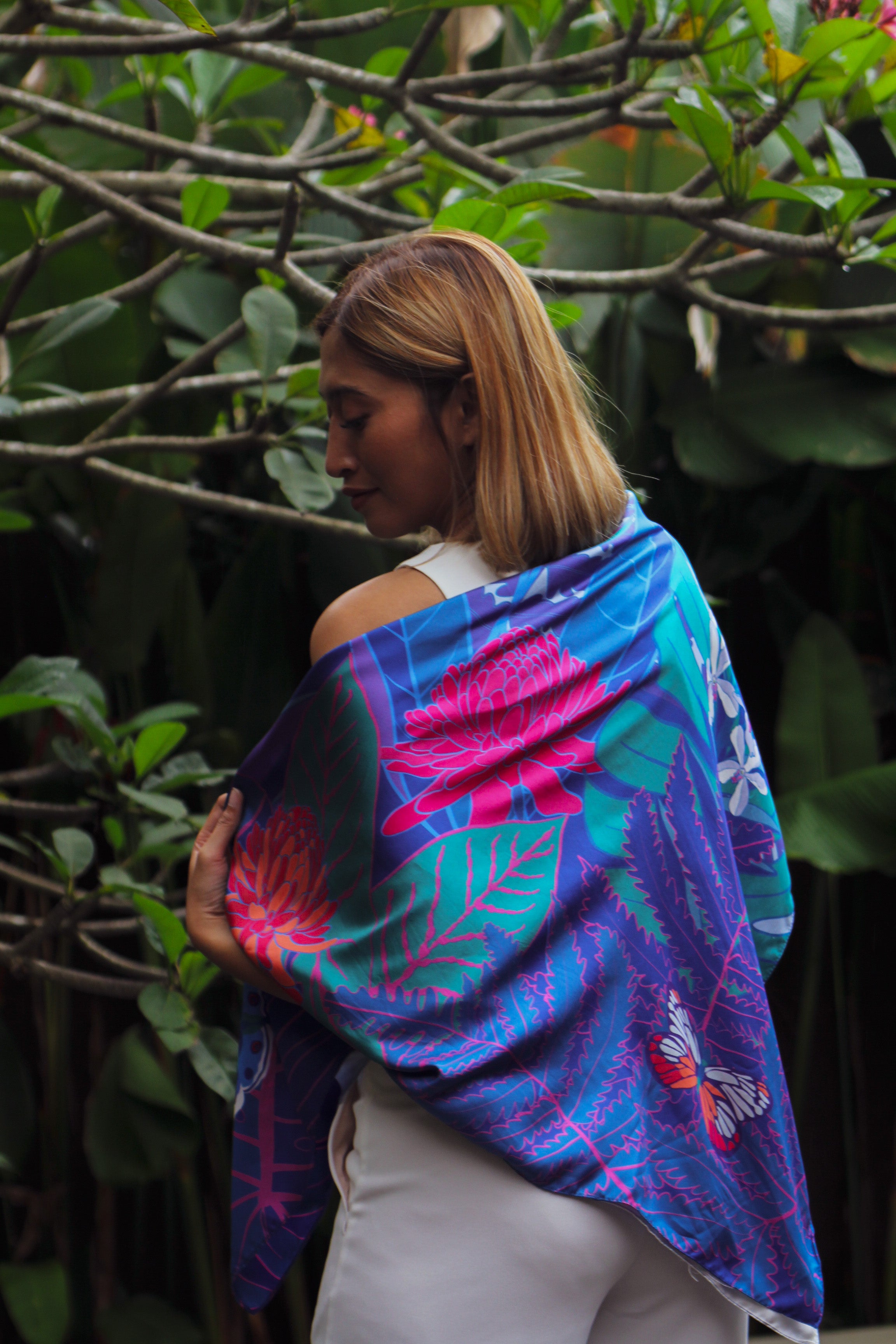 Coastal Life Premium Silk Scarf
