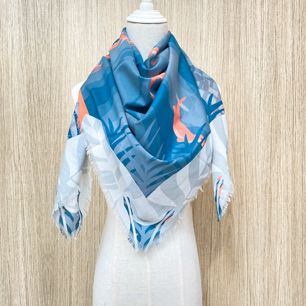 Playful Otter Cotton Scarf