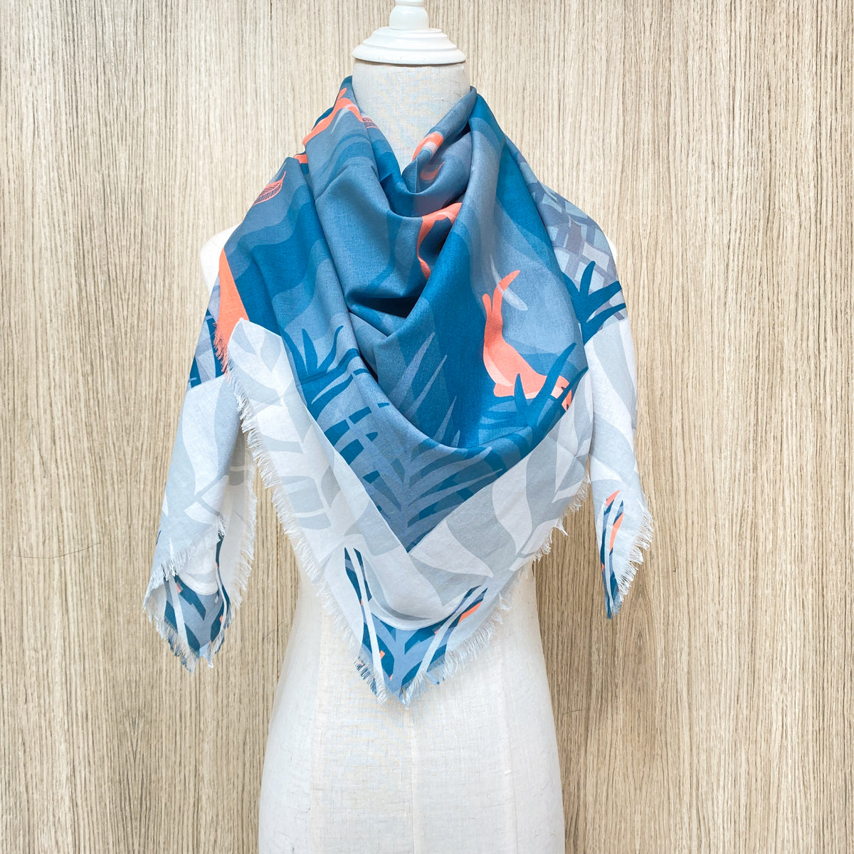 Playful Otter Cotton Scarf