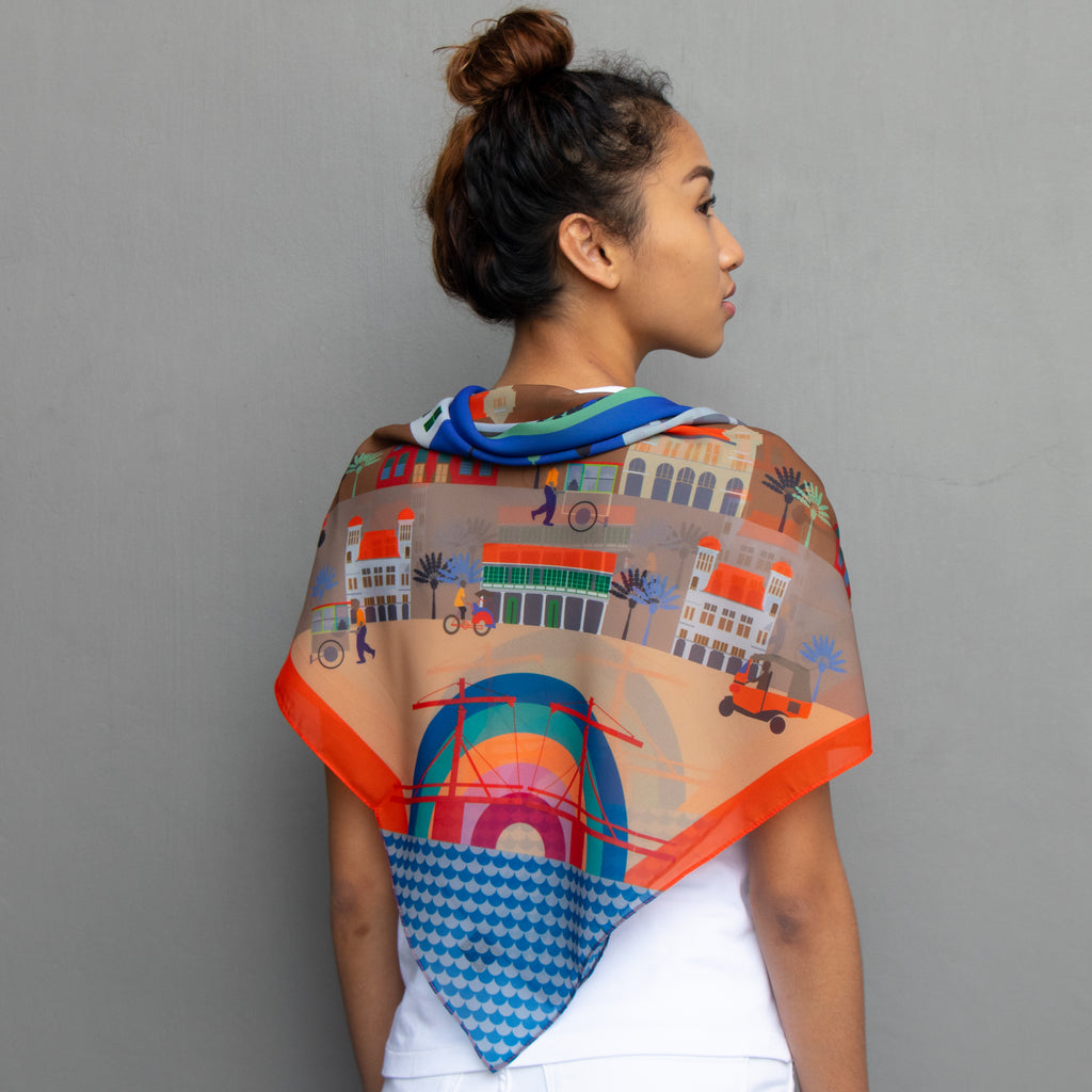 Plesiran di Kota Tua | Jakarta Colonial District Chiffon Scarf