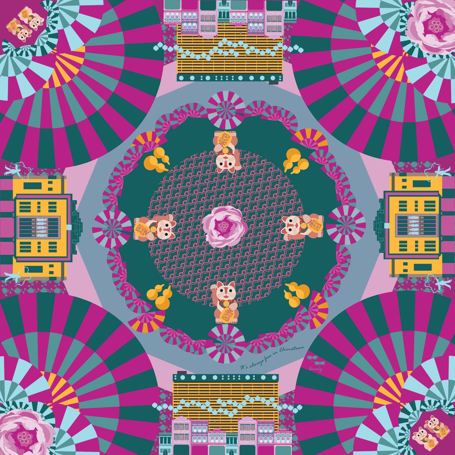 Chinatown Pocket Square