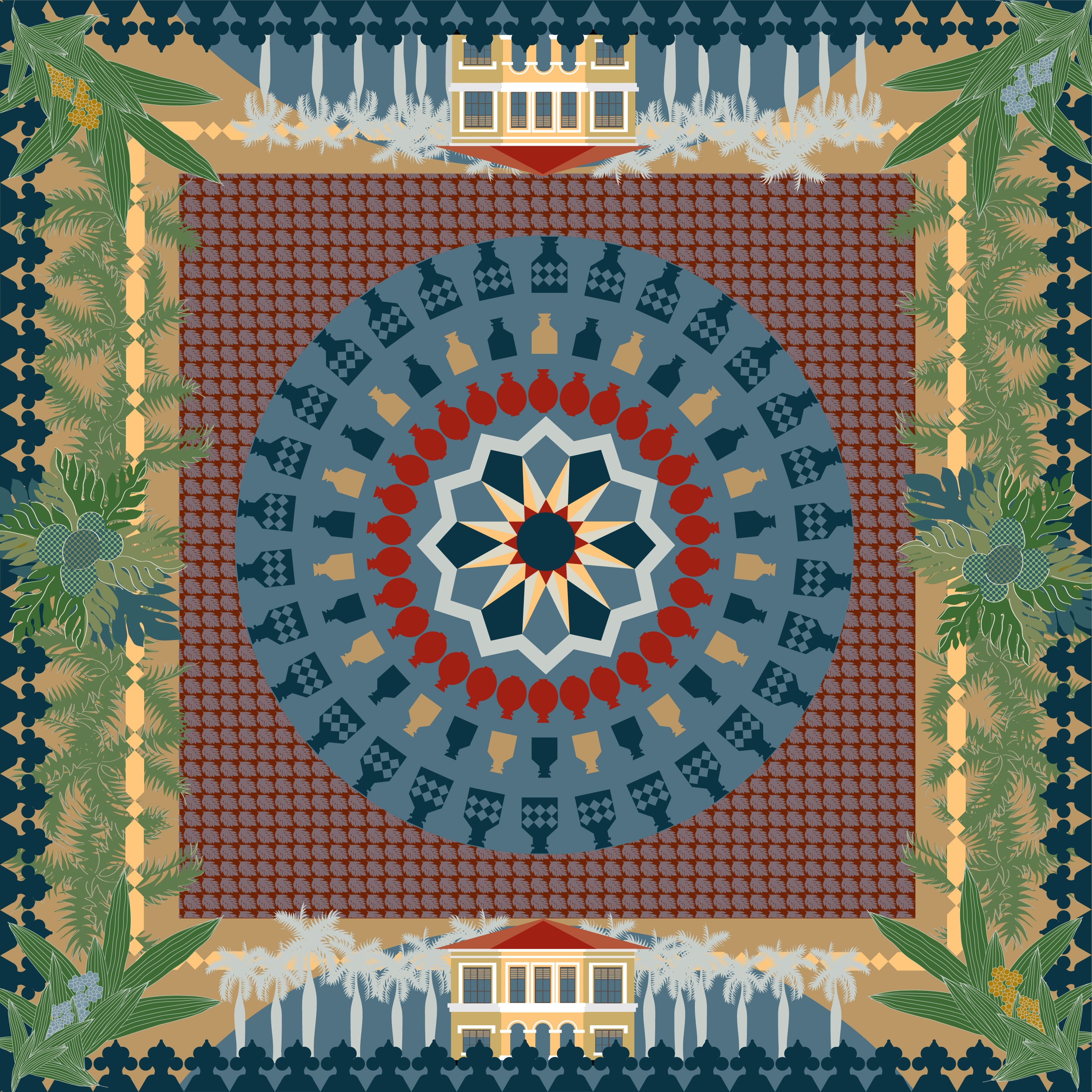 Kampong Glam Heritage Chiffon Scarf