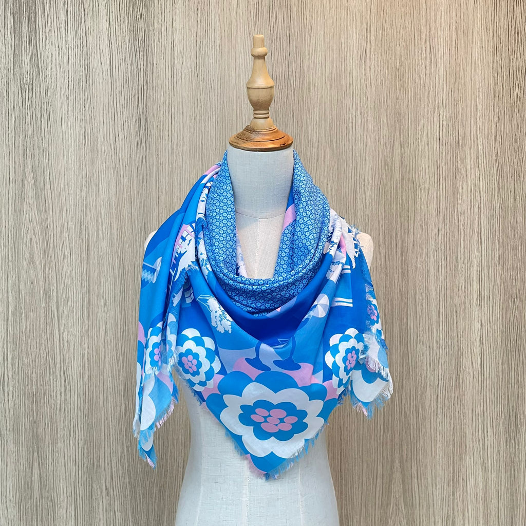 Singapore Era: Race Course Cotton Scarf