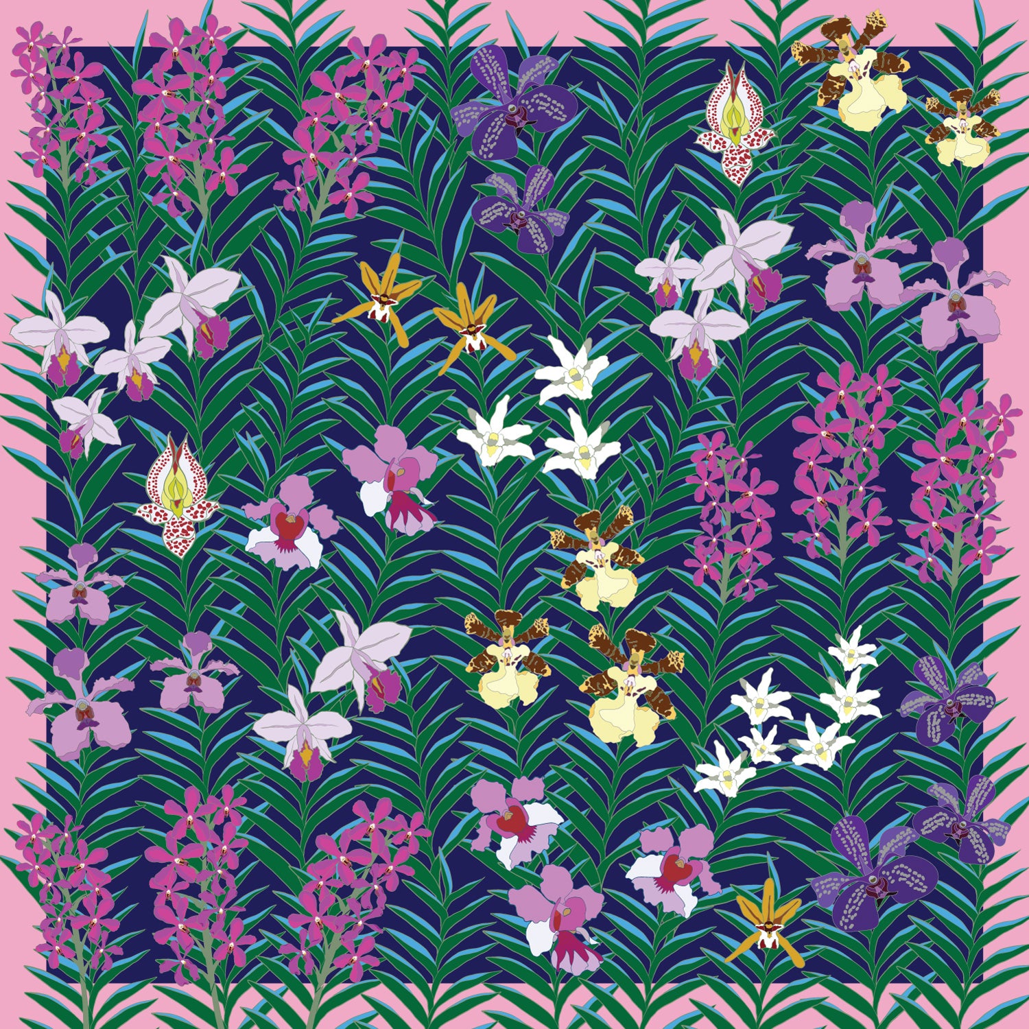 Garden of Enchanting Delight Pocket Square