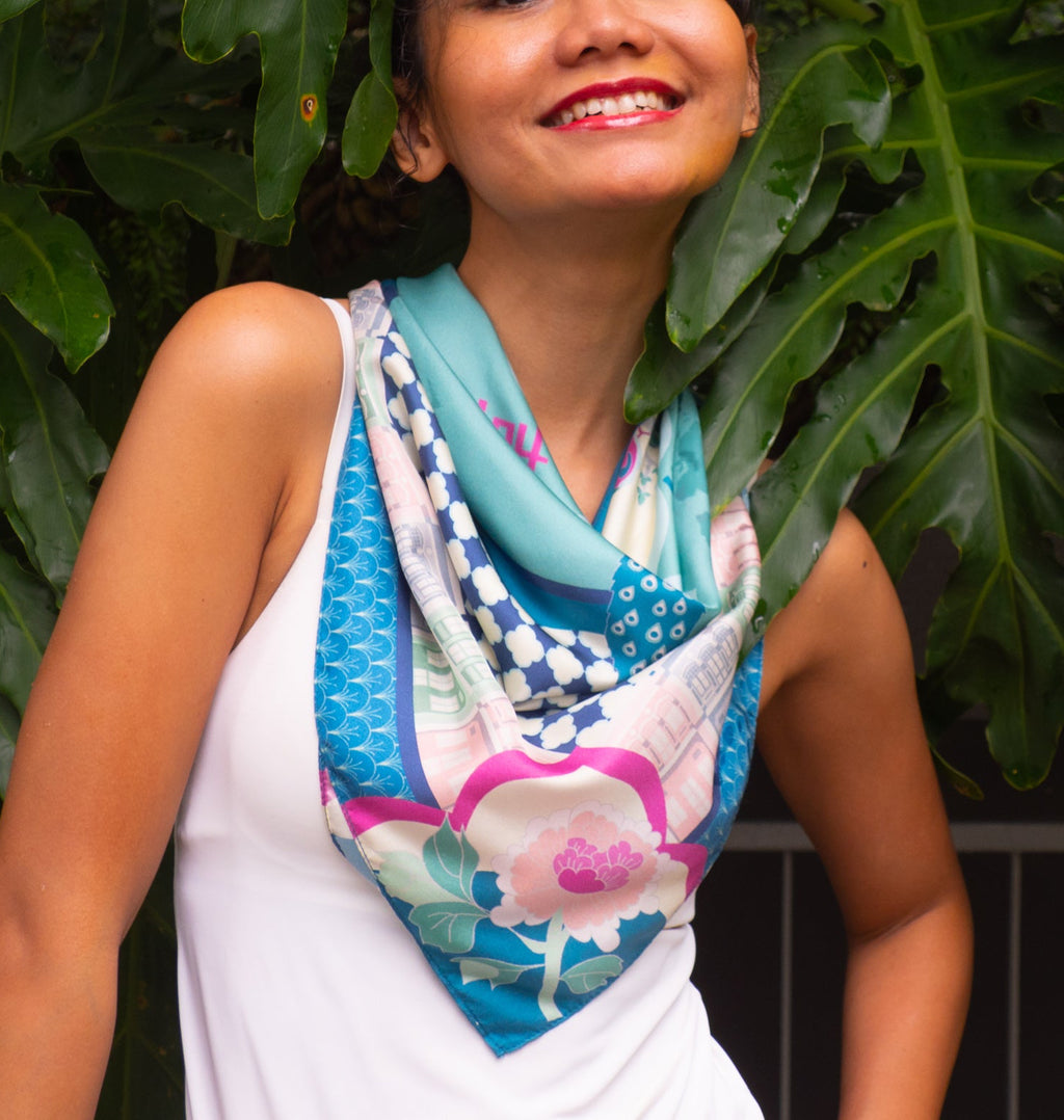 Peranakan Opulence Silk Scarf