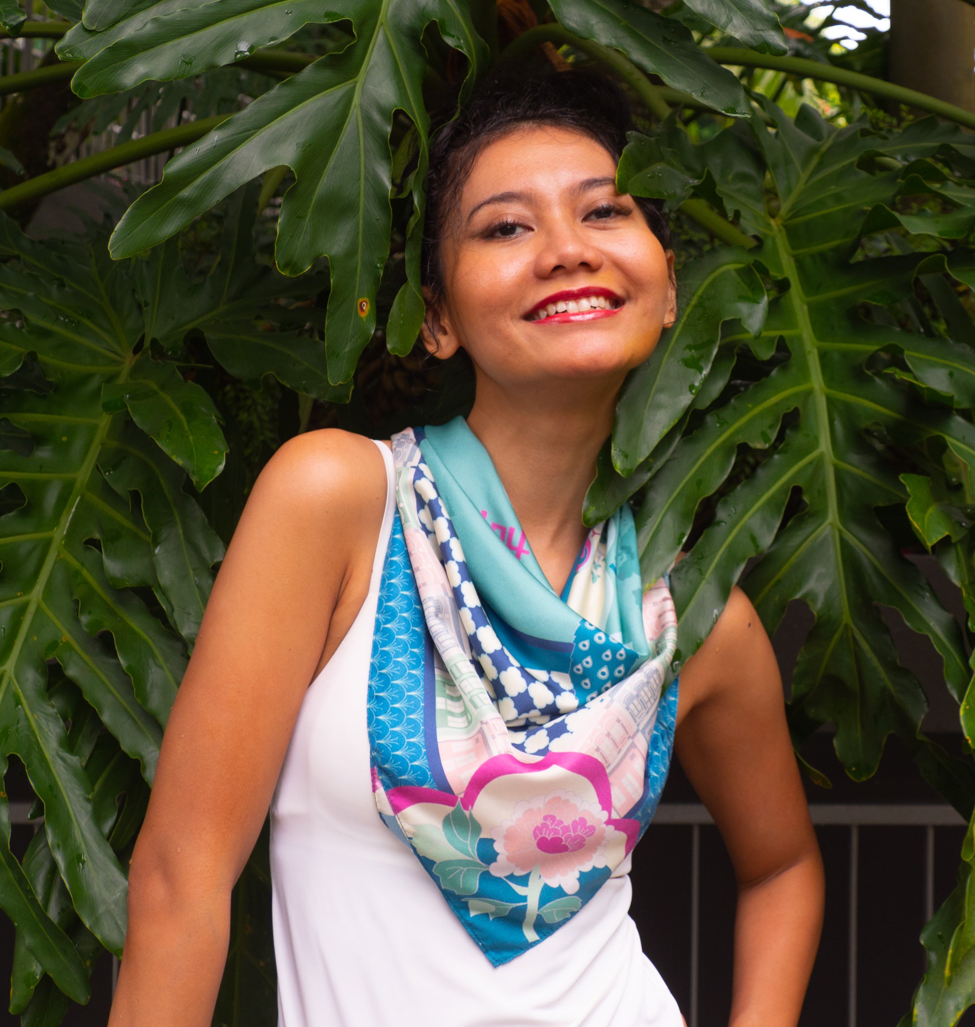 Peranakan Opulence Silk Scarf