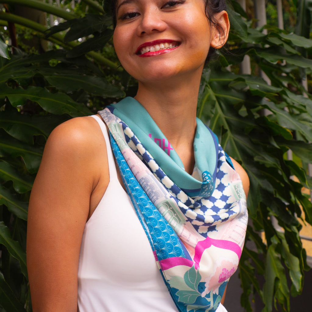 Peranakan Opulence Silk Scarf