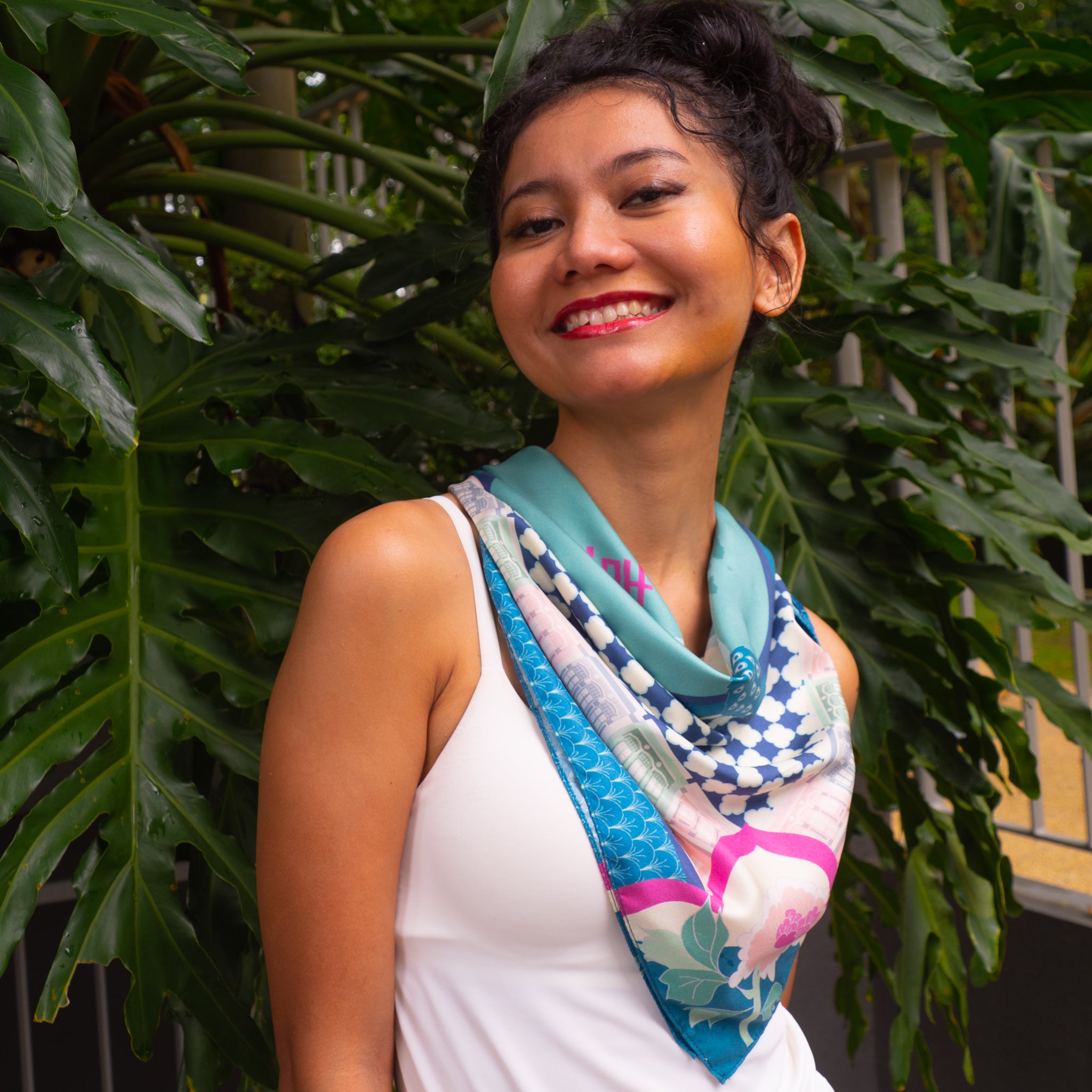 Peranakan Opulence Silk Scarf