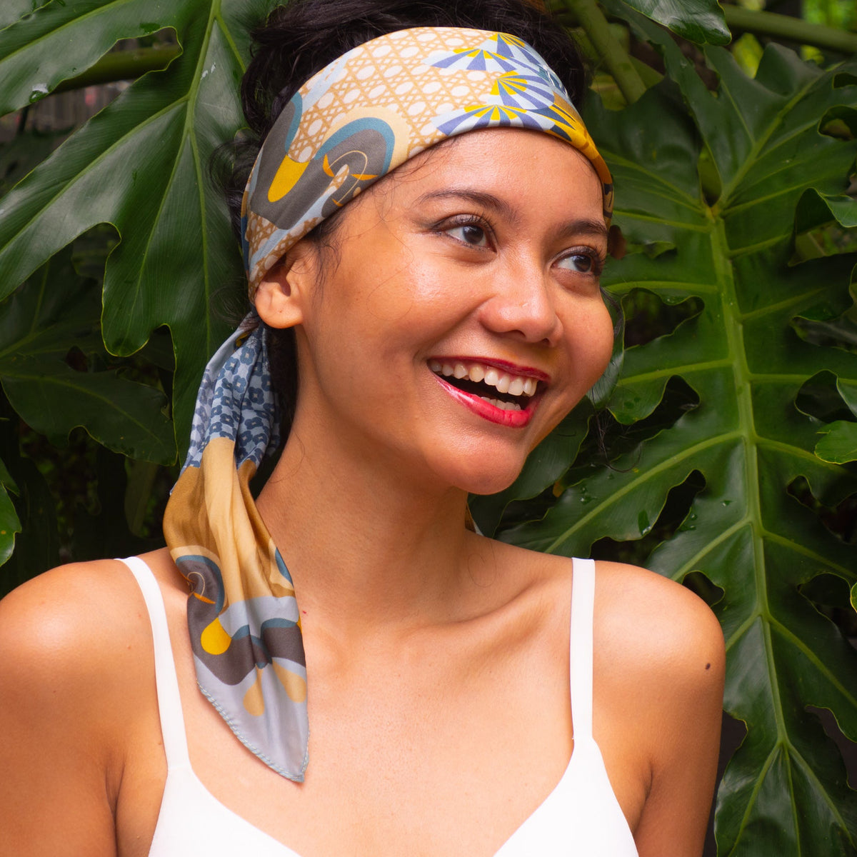 Enchanted Kampong Glam Silk Scarf