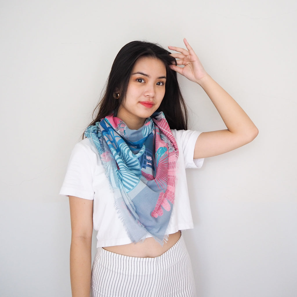 Flamboyant Little India Cotton Scarf