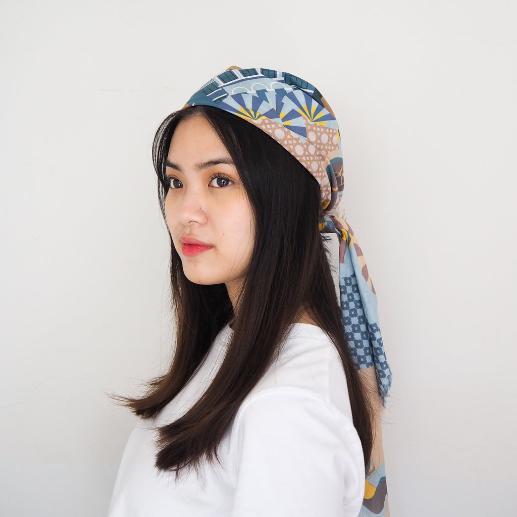 Enchanted Kampong Glam Cotton Scarf