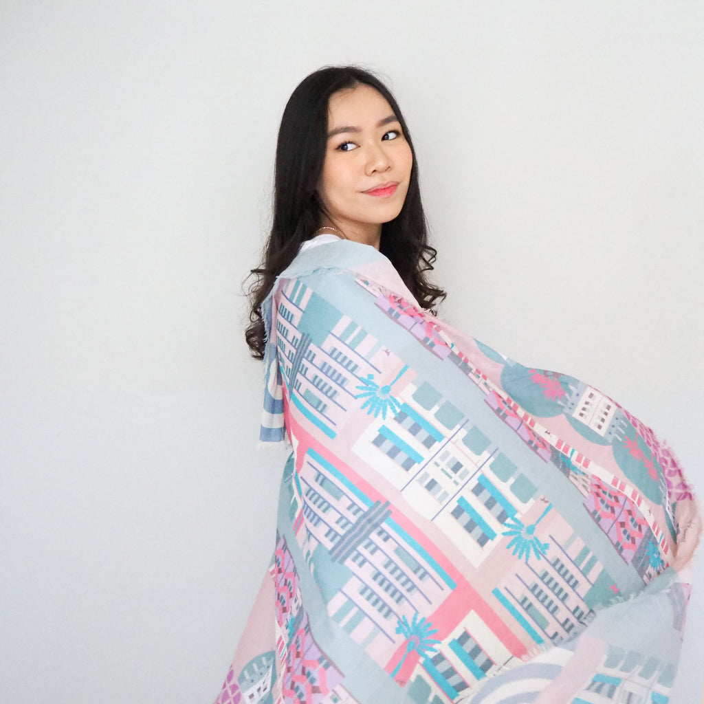 Hip Tiong Bahru Cotton Scarf