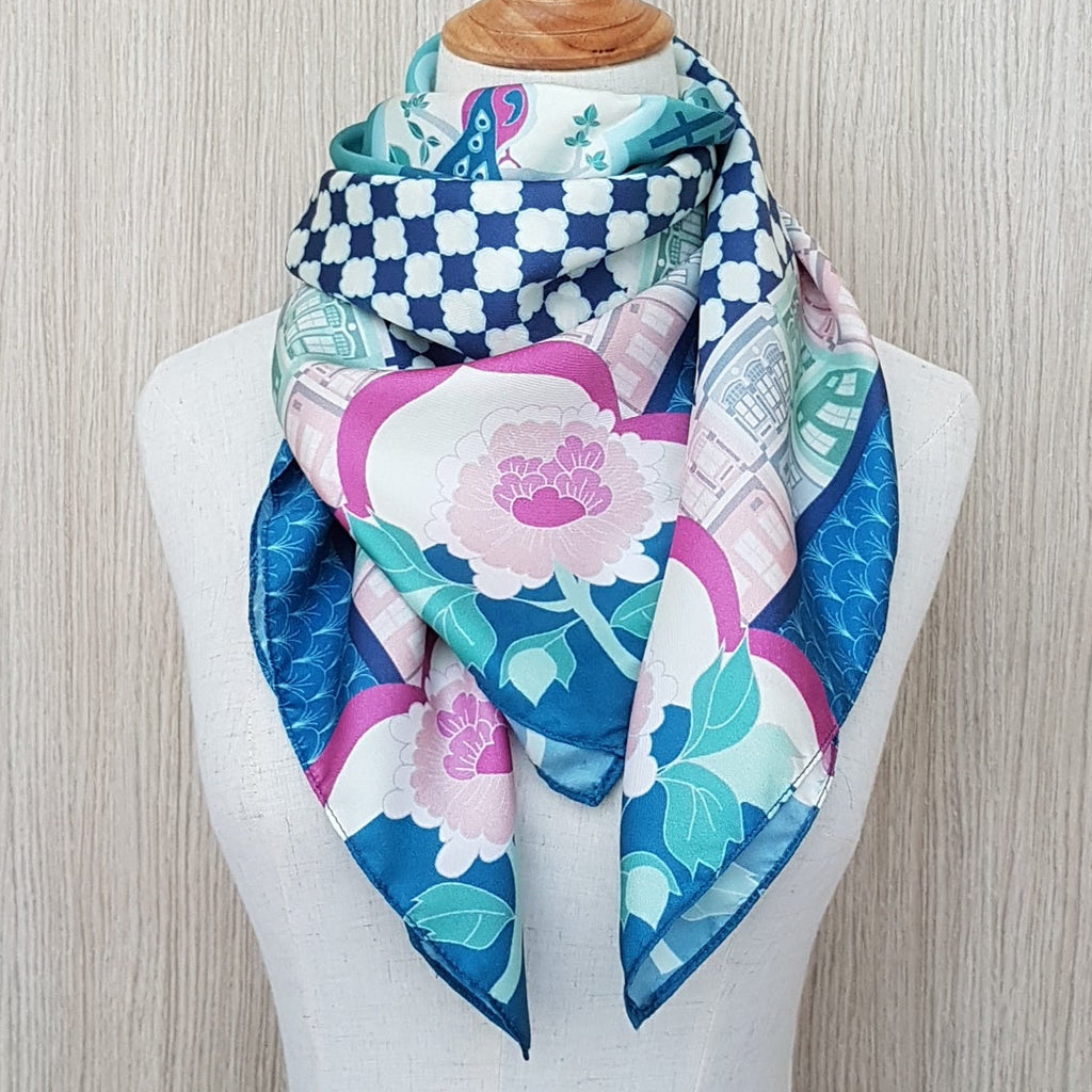 Peranakan Opulence Silk Scarf