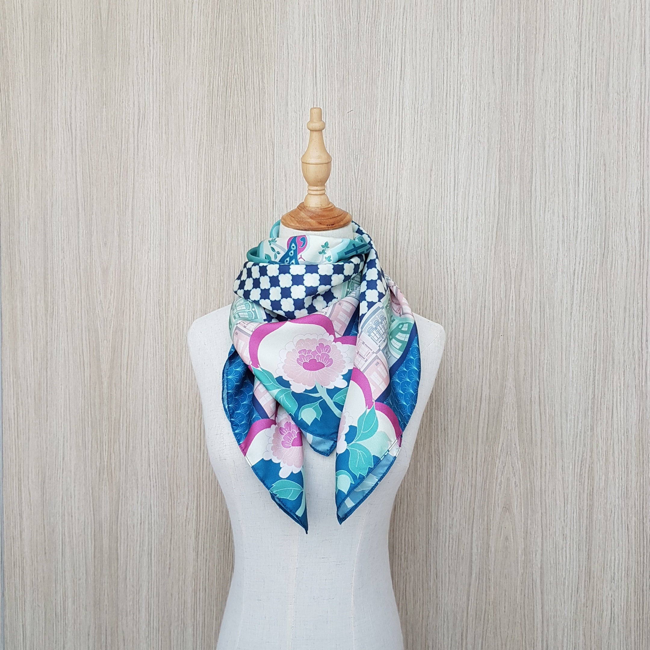 Peranakan Opulence Silk Scarf
