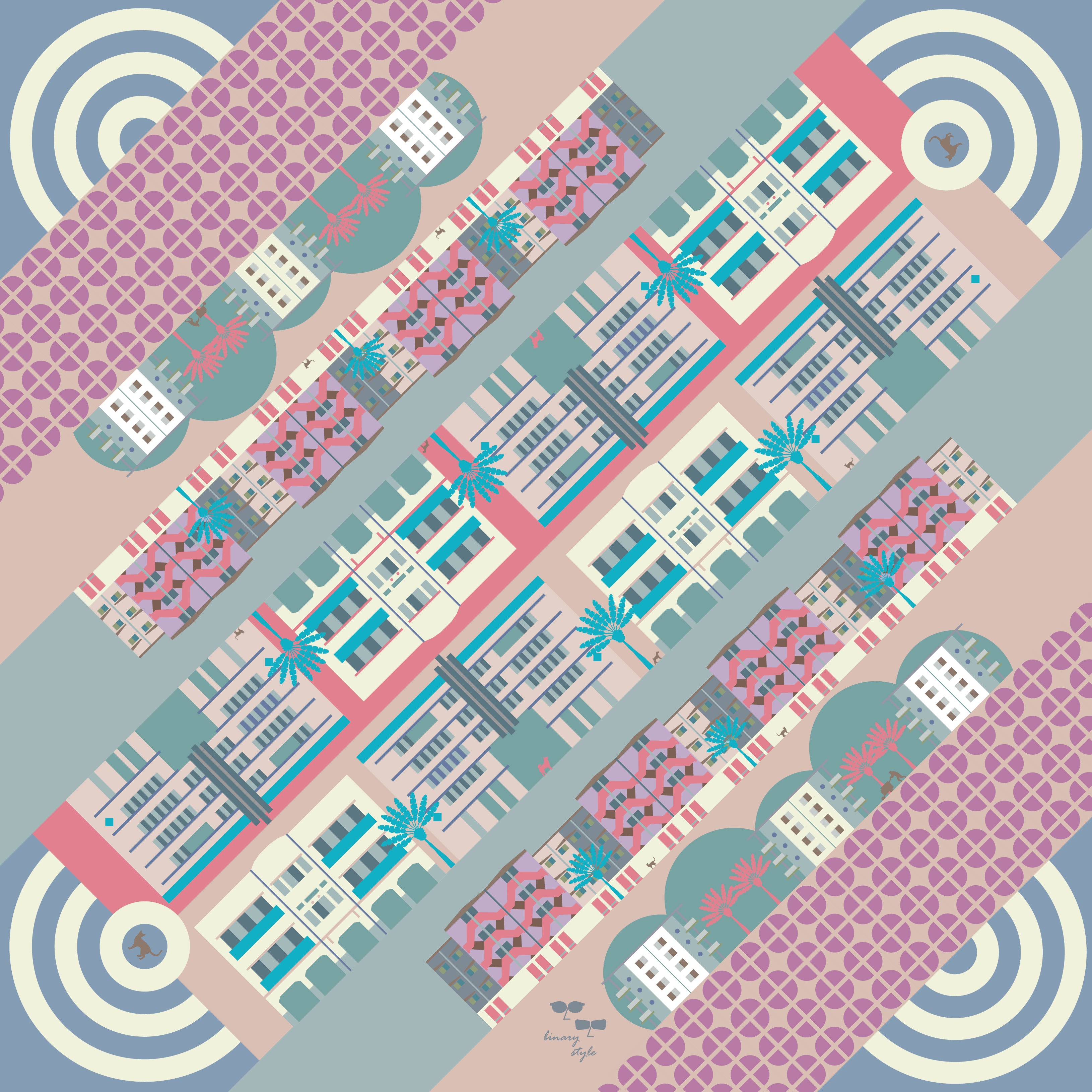 Hip Tiong Bahru Cotton Scarf