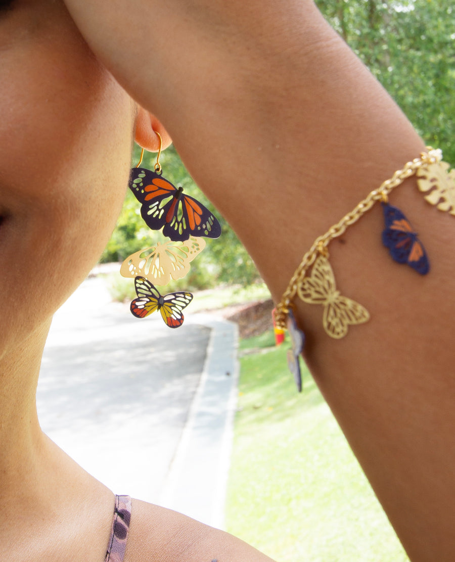 Blooms and Butterflies Charm Bracelet - Embrace Jewellery x Binary Style