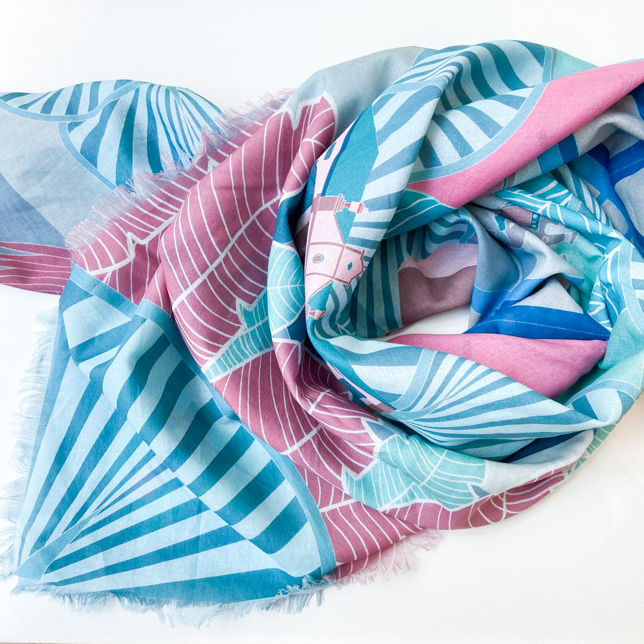 Flamboyant Little India Cotton Scarf