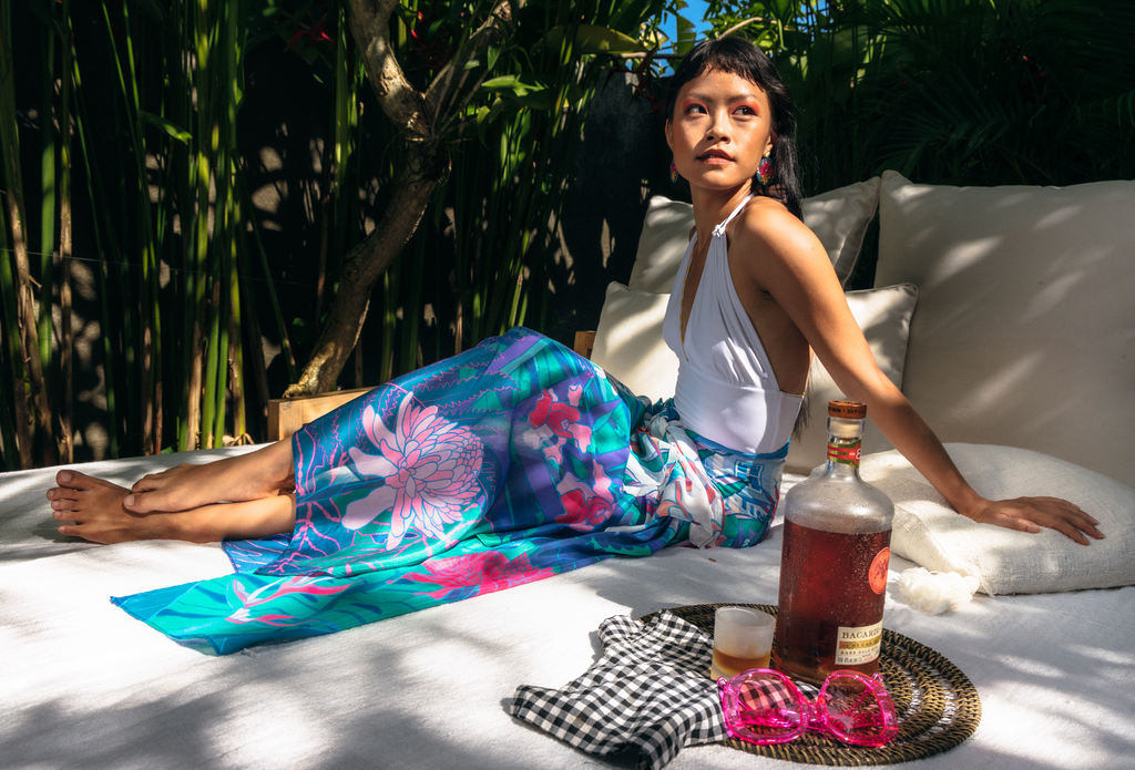 Shawl Coastal Life - Cotton Silk