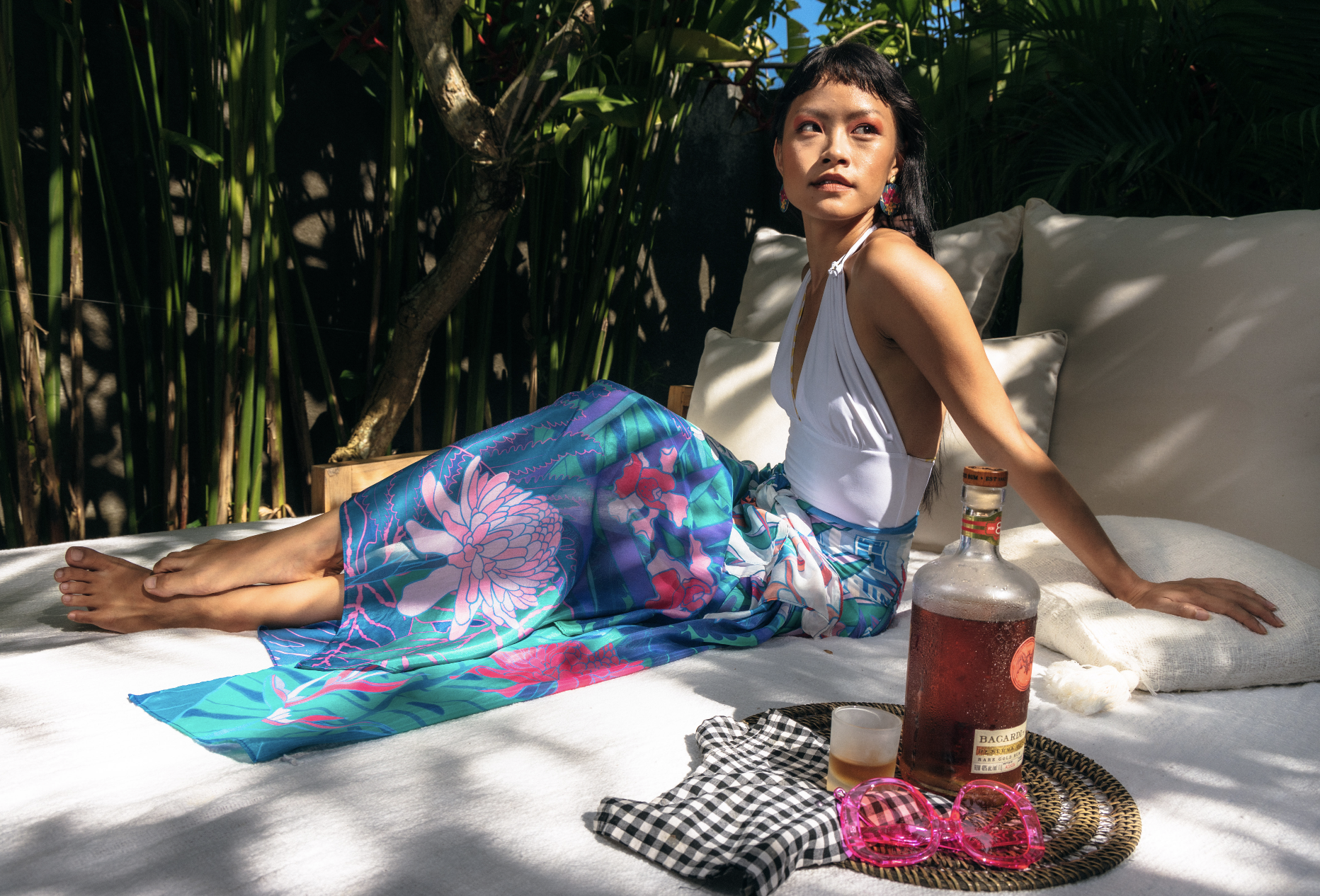 Shawl Coastal Life - Cotton Silk