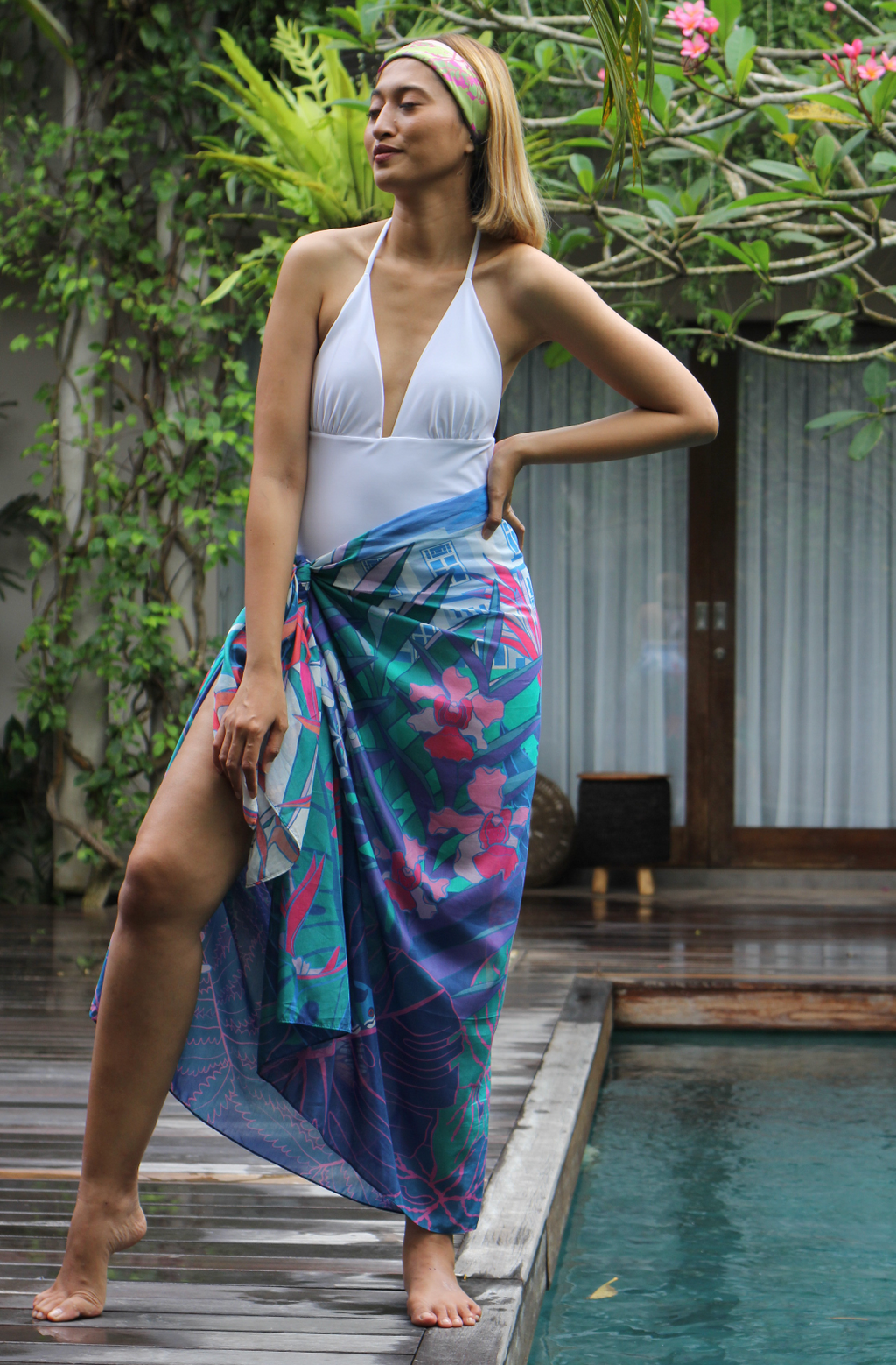Shawl Coastal Life - Cotton Silk