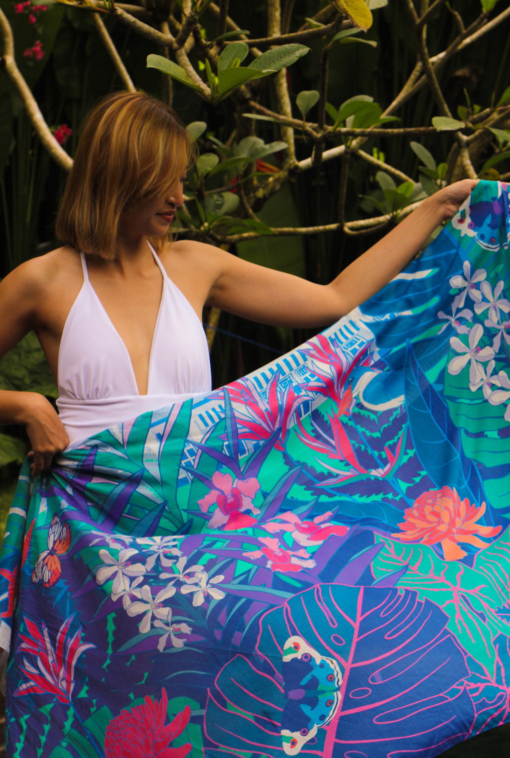 Shawl Coastal Life - Cotton Silk