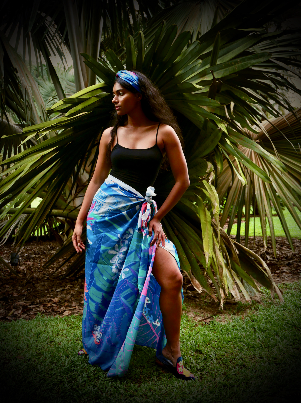 Shawl Coastal Life - Cotton Silk