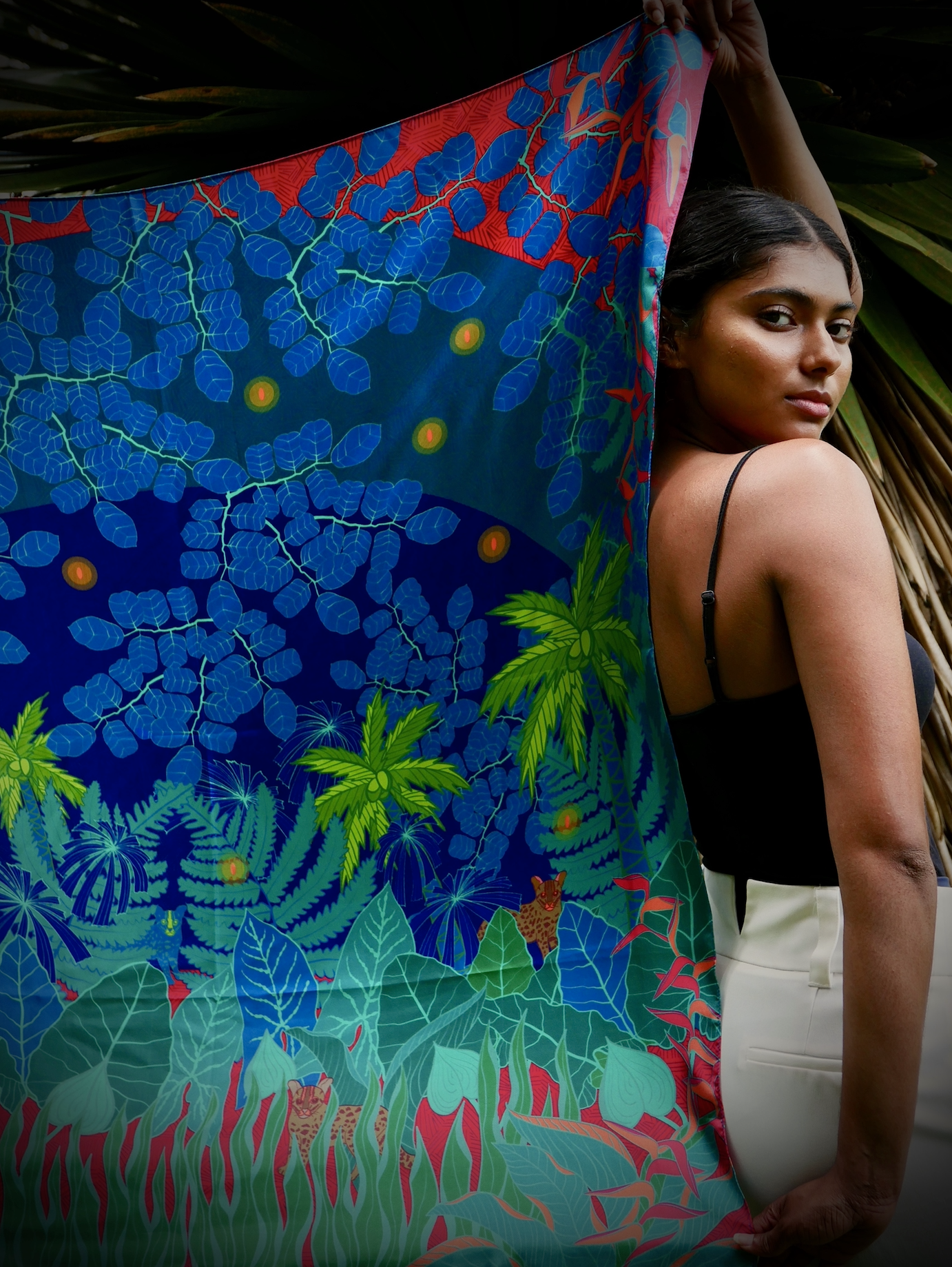 Isle of Wild Cats Premium Silk Scarf