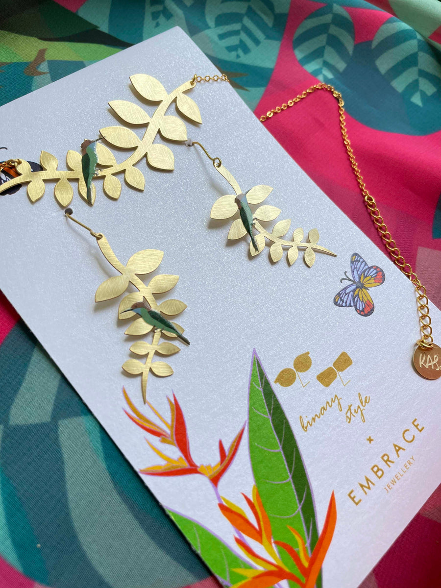 Winged Friends Necklace - Embrace Jewellery x Binary Style